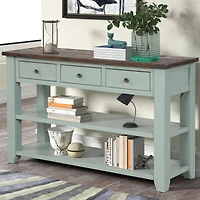 Streamdale Pine Console Table with 3 Drawers