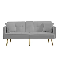 Streamdale Furniture Velvet Sofa Bed