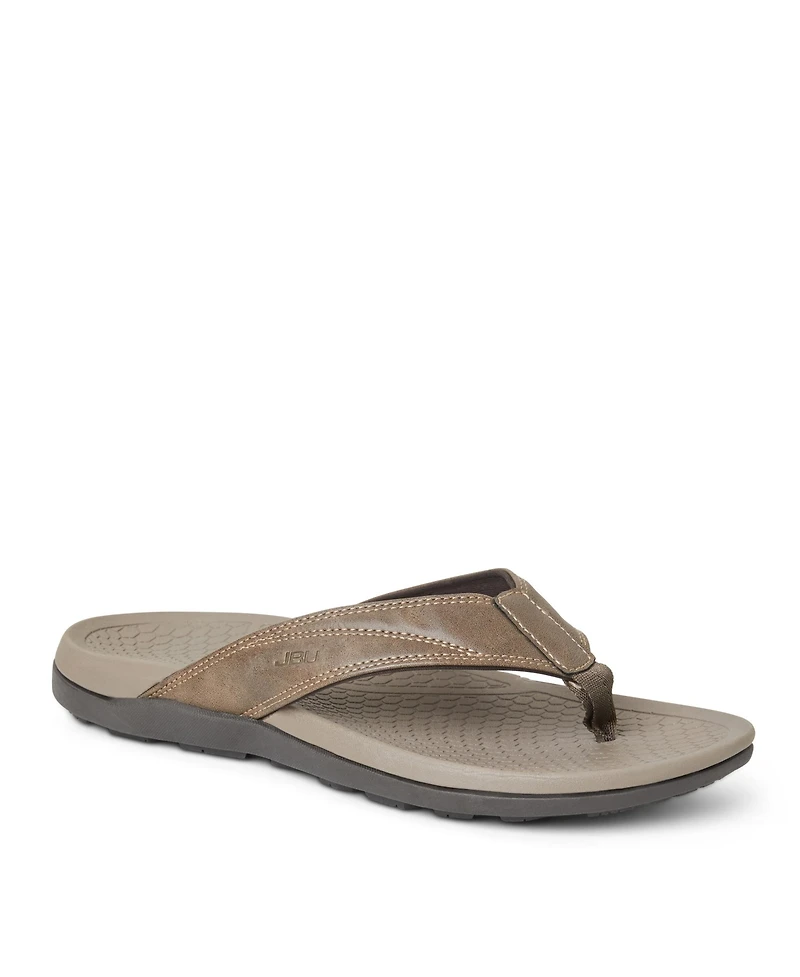 Jbu Men's Milo Comfort Slip On Thong Sandal