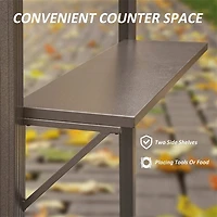 Streamdale Premium Aluminum Bbq Gazebo (Brown)