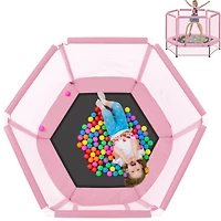 Streamdale Mini Trampoline for Kids, Safety Net Included