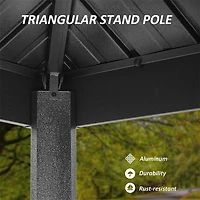 Aluminum Bbq Gazebo with Shelves Serving Tables
