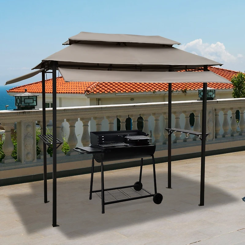 Streamdale 8x4 Grill Gazebo with Canopy & Counter