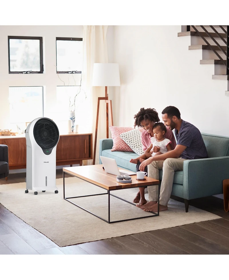 Newair Evaporative Air Cooler and Portable Cooling Fan, 470 Cfm with Cyclone Circulation and Energy Efficient Eco-Friendly Cooling, 3 Fan Speeds, 3 Mo