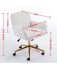 Streamdale Furniture Cozy Artificial Alpaca Wool Recliner with Adjustable Support