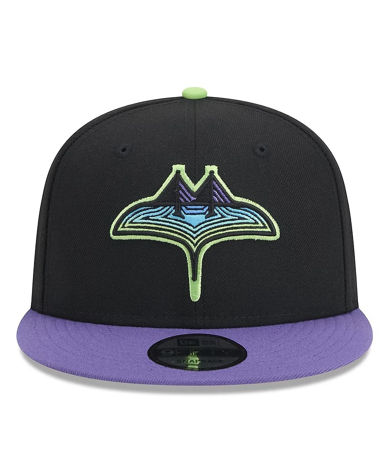 New Era Men's Black Tampa Bay Rays 2024 City Connect 9FIFTY Snapback Hat