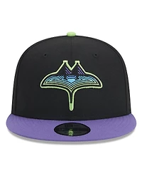 New Era Men's Black Tampa Bay Rays 2024 City Connect 9FIFTY Snapback Hat