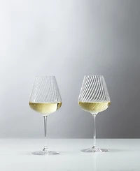 Vera Wang Wedgwood Swirl White Wine Glass, Set of 2