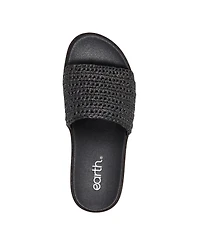 Earth Women's Sachan Woven Band Slip-On Platform Sandals