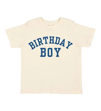Sweet Wink Toddler Boys Birthday Varsity Short Sleeve T-Shirt