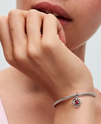 Pandora Sterling Silver Birthday Circle Stone Dangle Charm
