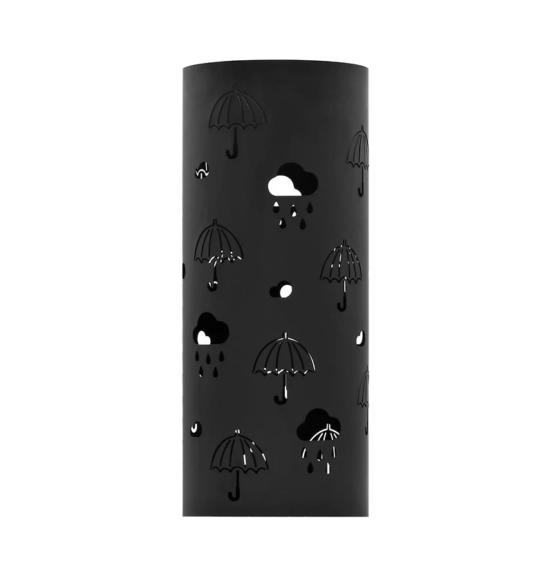 vidaXL Umbrella Stand Umbrellas Steel Black