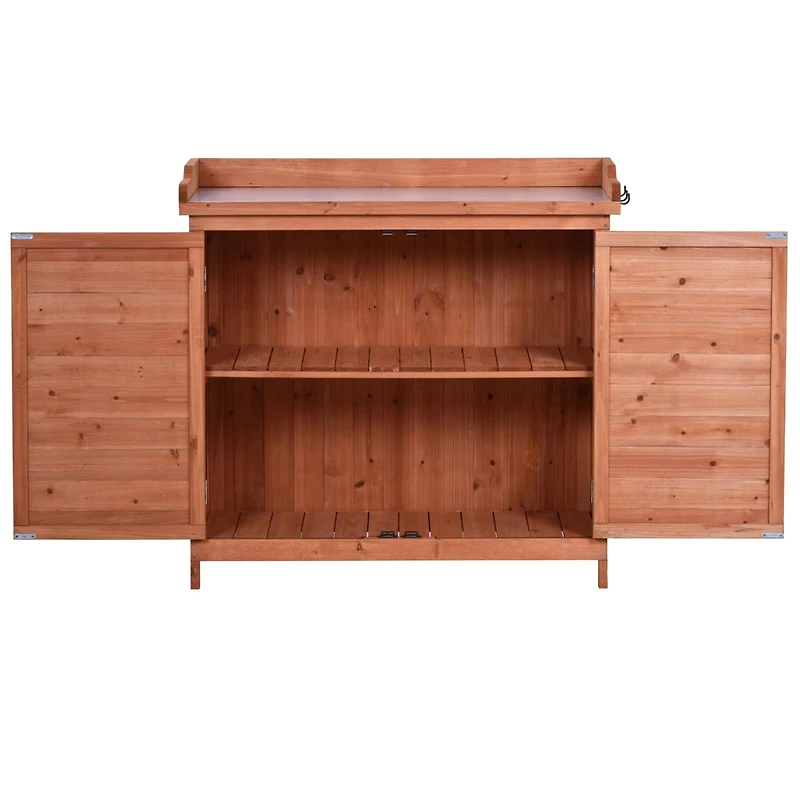 Streamdale Rustic Garden Potting Bench with Storage