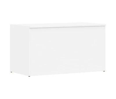 Storage Chest White 33.1"x16.5"x18.1" Engineered Wood