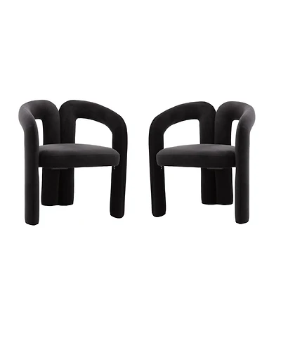 Simplie Fun Modern Fabric Upholstered Dining Chairs (Set of 2)