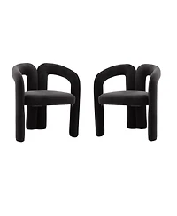 Simplie Fun Modern Fabric Upholstered Dining Chairs (Set of 2)