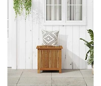 Patio Storage Box 23.6"x19.7"x22.8" Solid Wood Acacia