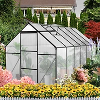 Streamdale Furniture All-Season Heavy Duty 6x12 Ft Greenhouse With Aluminum Base