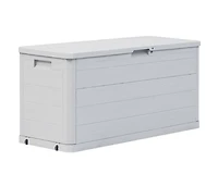 Patio Storage Box 74 gal Light Gray