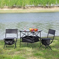Streamdale 3-Piece Folding Table & Chairs Set for Outdoor Use