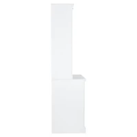 Streamdale Furniture 83.4" Tall Bookshelf With Led Lighting, Modern Bookcase