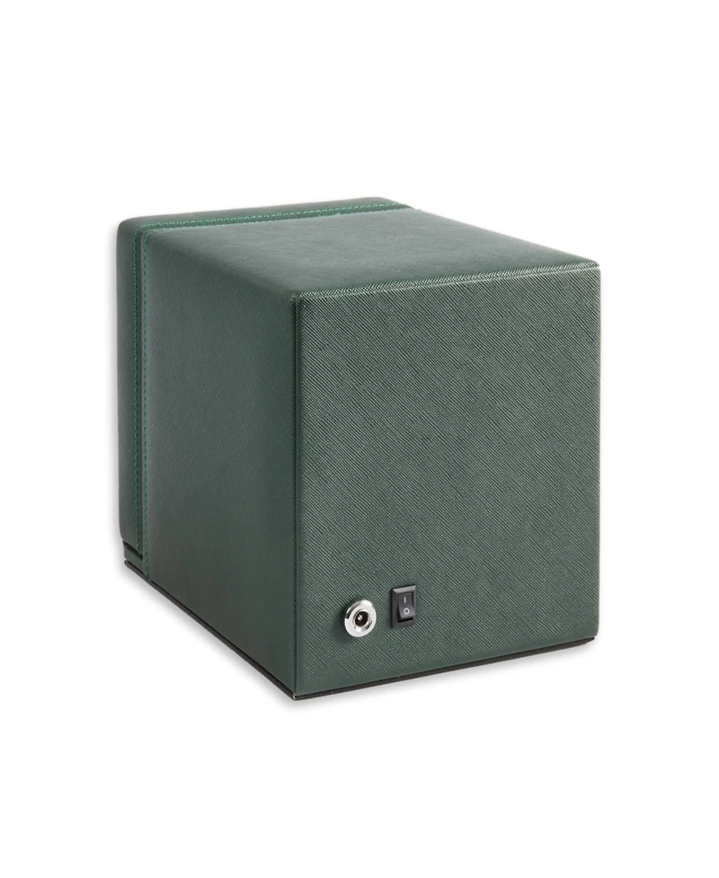 Bey-Berk Twelve Watch Winder and Six Watch Storage, Burlwood Finish