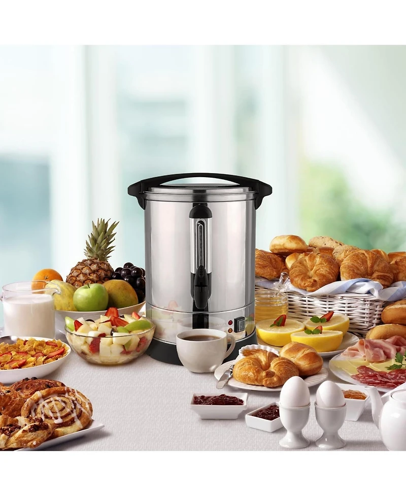 Premium Stainless Steel LargeCommercial Coffee Urn (50 Cup)