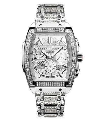 Jbw Men's Echelon Platinum Series Diamond (3 ct. t.w.) Stainless Steel Watch, 41Mm