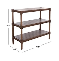 Rafiki 3 Shelf Console Table