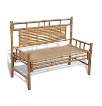vidaXL Patio Bench 47.2" Bamboo