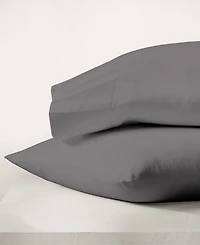 Purity Home 300 Thread Count Brushed Cotton Percale Pillowcase Pair, King