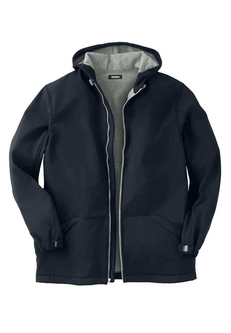 KingSize Big & Tall Fleece-Lined Slicker Rain Coat