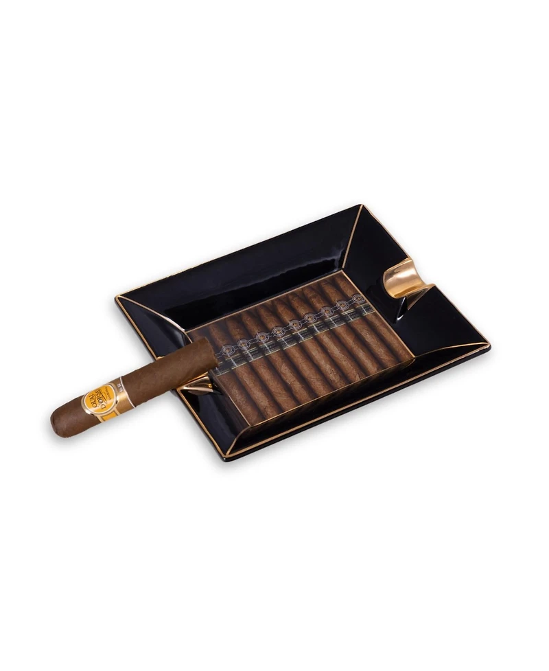 Bey-Berk Cigar Design Porcelain Ashtray