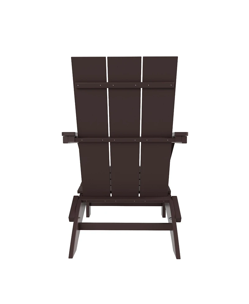 Modern Outdoor Folding Adirondack Chair (Set of 2)