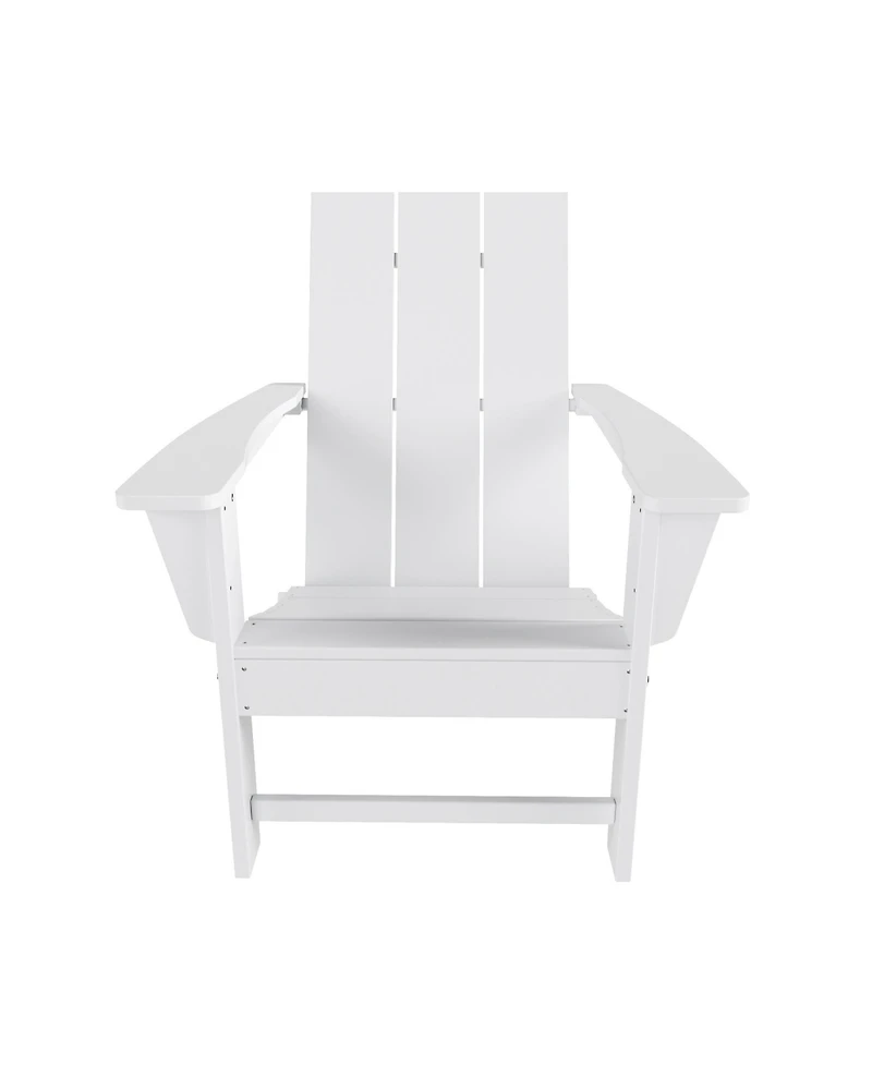 Modern Outdoor Folding Adirondack Chair (Set of 2)