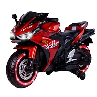 Streamdale 12V Kids Motorcycle Ride On Toy with Training Wheels