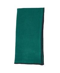 Saro Lifestyle Stonewashed Stitch Border Table Napkins Set of 4,20"x20"