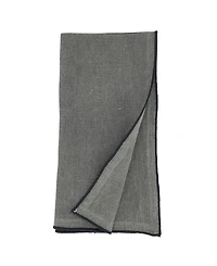 Saro Lifestyle Stonewashed Stitch Border Table Napkins Set of 4,20"x20"