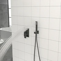 12" Rain Shower Head Systems, Matte Black, Ceiling Mounted Shower