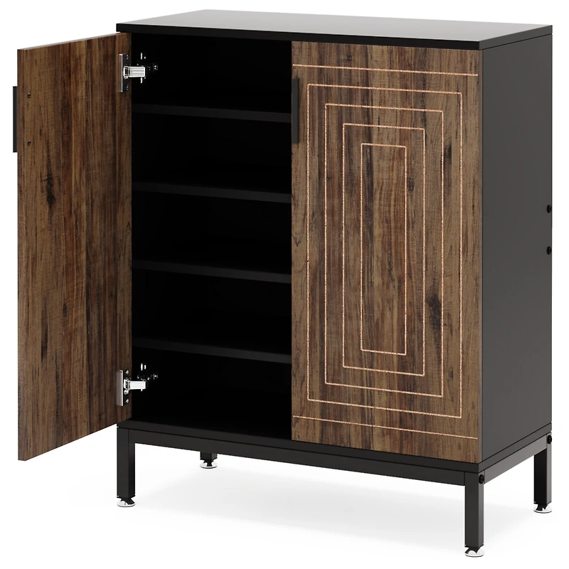 Tribesigns Shoe Cabinet with Doors, 20 Pairs Entryway Shoe Storage Cabinet with Shelves, 5-Tier Modern Free Standing Shoe Racks Storage Organizer for