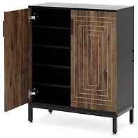 Tribesigns Shoe Cabinet with Doors, 20 Pairs Entryway Shoe Storage Cabinet with Shelves, 5-Tier Modern Free Standing Shoe Racks Storage Organizer for