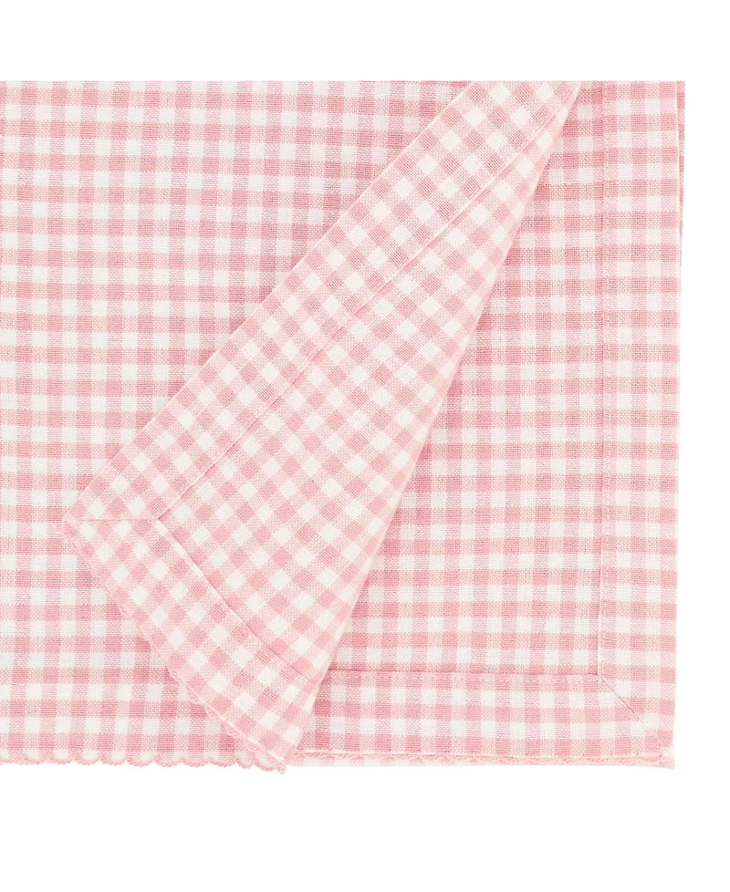 Saro Lifestyle Traditional Gingham Table Runner, 16"x72"