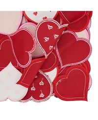 Saro Lifestyle Romantic Hearts Cutout Table Runner, 16"x72"