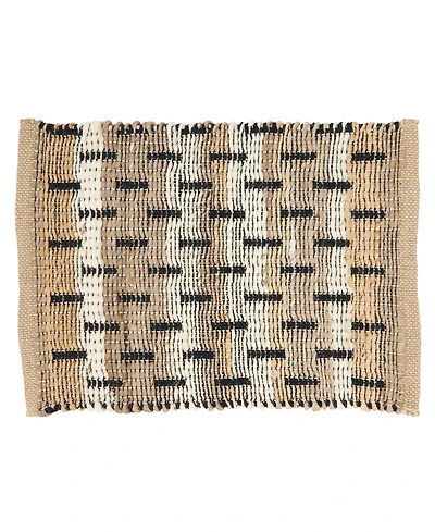Saro Lifestyle Tailored Stripe Placemat Set of 4, 14"x20"