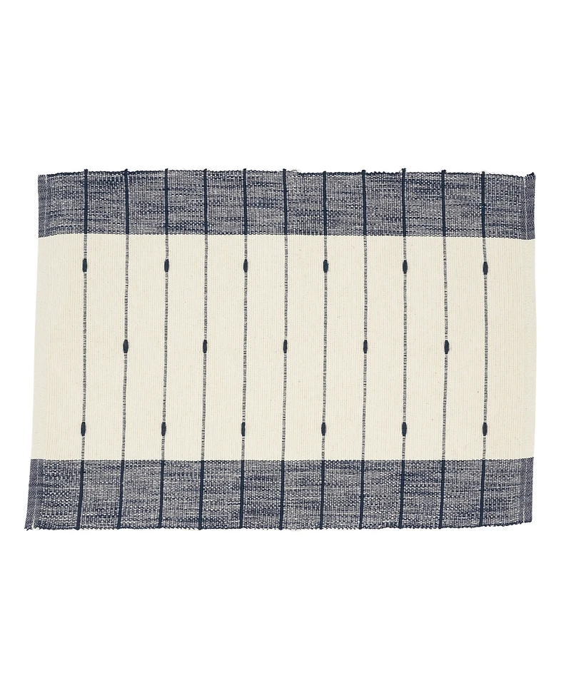 Saro Lifestyle Thin Stripe Placemats Set of 8, 14"x20"