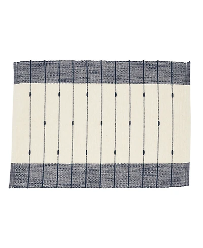 Saro Lifestyle Thin Stripe Placemats Set of 8, 14"x20"