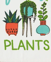 Design Imports You Grow Girl Collection Decorative, Machine Washable Kitchen, Dishtowel Set, 18x28", Fancy Plants, 3 Piece