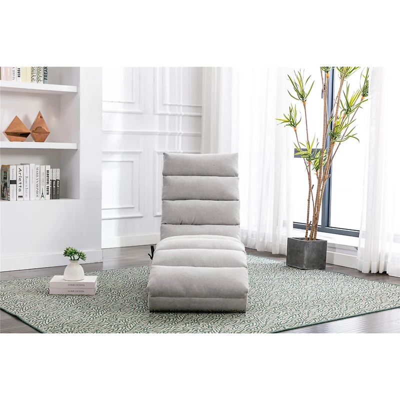 Streamdale Modern Indoor Linen Chaise Lounge