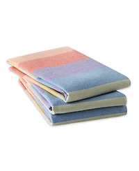 Design Imports Be You-tiful Collection Absorbent Long-Lasting Kitchen, Dishtowel Dishcloth Set, Heavyweight, Rainbow Stripe, 6 Count