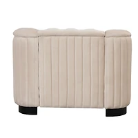 Streamdale Furniture 41.5" Velvet Upholstered Accent Sofa, Modern Single Sofa Chair With Thick Removable Seat Cushions